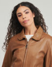 Giacca in pelle Oakwood BLUES Marrone Giacche in pelle Donna - 5