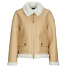 Giacca in pelle  Armani Exchange  BLOUSON JACKET  Beige -   Giacche in pelle Donna - 1