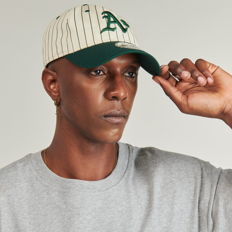 Cappellino New Era PINSTRIPE 9TWENTY&reg; OAKLAND ATHLETICS DKG Verde Cappellini Donna - 4