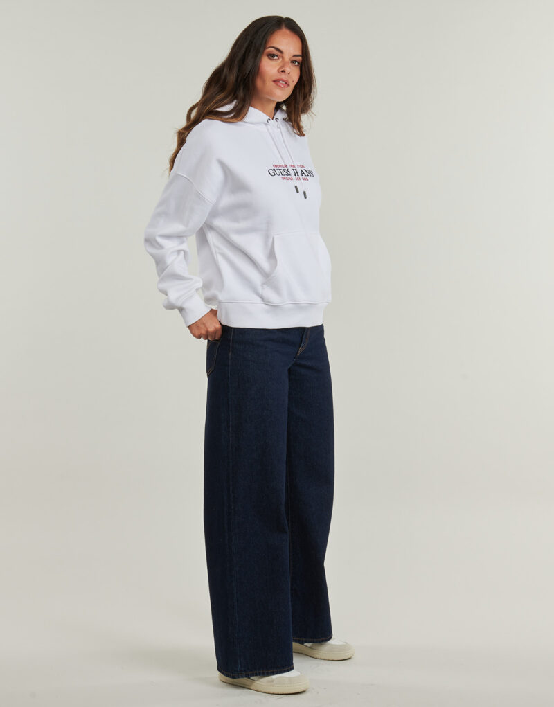 Felpe con capuchino Guess Sudaderas con capucha blancas para mujer GJ HOOD OS AMERICAN - 3