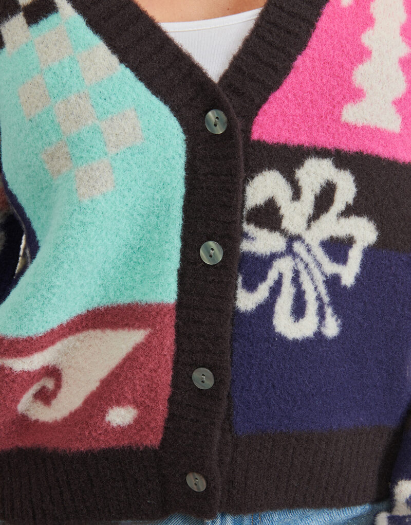 Gilet / Cardigan Rip Curl KEEPSAKES JACQUARD CARDI Multicolore Gilet / Cardigan Donna - 5