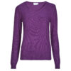 Maglione  Vila  VIRIL REV V-NECK L/S  Viola -  Maglioni Donna