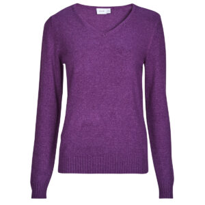 Maglione  Vila  VIRIL REV V-NECK L/S  Viola -  Maglioni Donna
