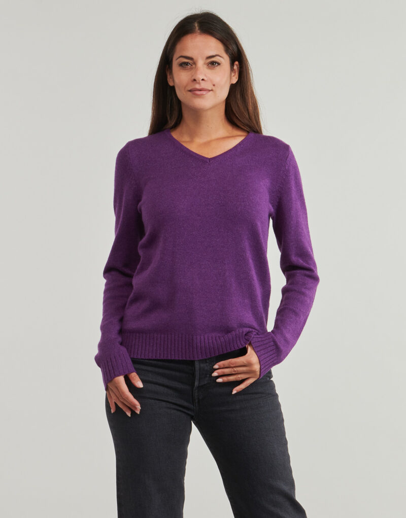 Maglione  Vila  VIRIL REV V-NECK L/S  Viola -  Maglioni Donna - 2