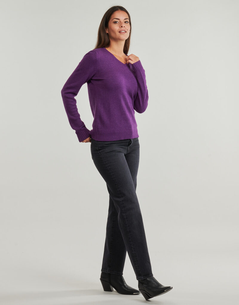 Maglione  Vila  VIRIL REV V-NECK L/S  Viola -  Maglioni Donna - 3