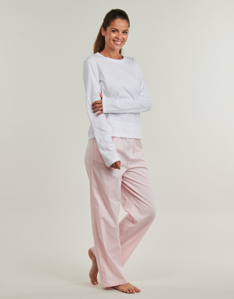 Completi pigiami Calvin Klein Jeans LS PANT SET Rosa Completi pigiami Donna - 3