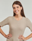 T-shirt Only Play ONPSEREN ON 2/4 REG RIB Beige T-shirt maniche corte Donna - 5