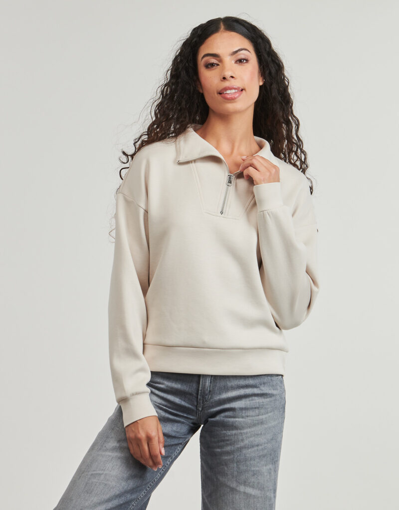Sudaderas Only Sudadera de manga larga beige para mujer Play ONPLOUNGE HN - 2