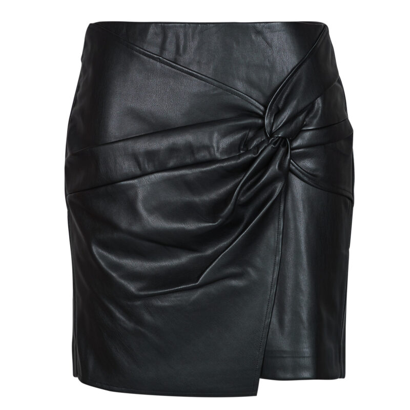 Gonne corte Vero Moda VMGAWN MW PU SHORT Nero Gonne corte Donna - 1