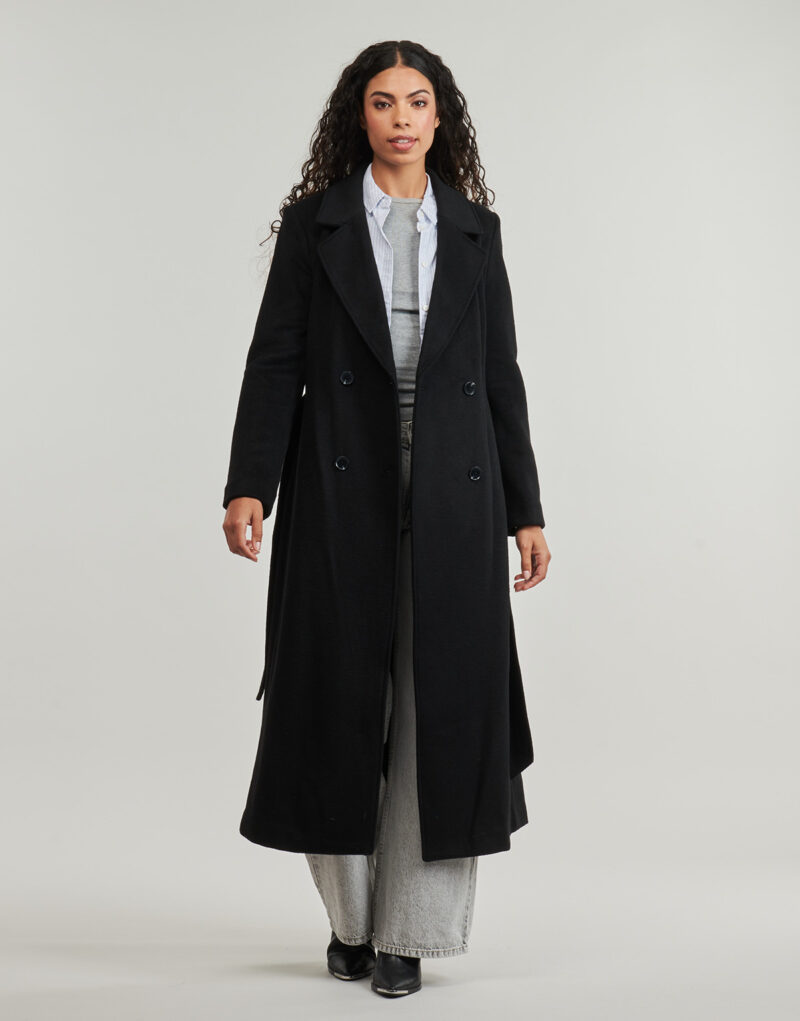 Manteau Guess LORENZA LONG Noir - Manteauelle Donna - 2
