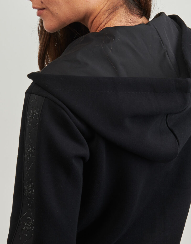 Felpe con cappuccio Guess NEW HOODED SCUBA Nero Felpe con cappuccio Donna - 5