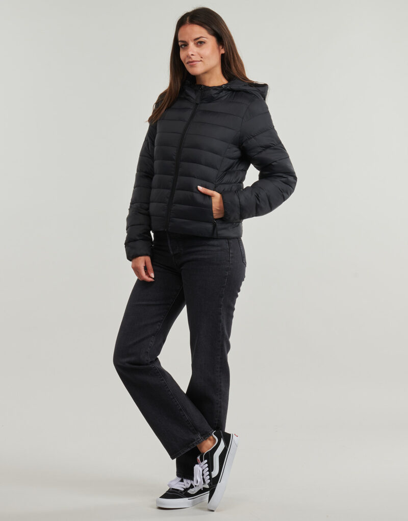 Daunenjacke Only ONLTAHIA LW QUILTED HOOD Schwarz Daunenjacken Frau - 3