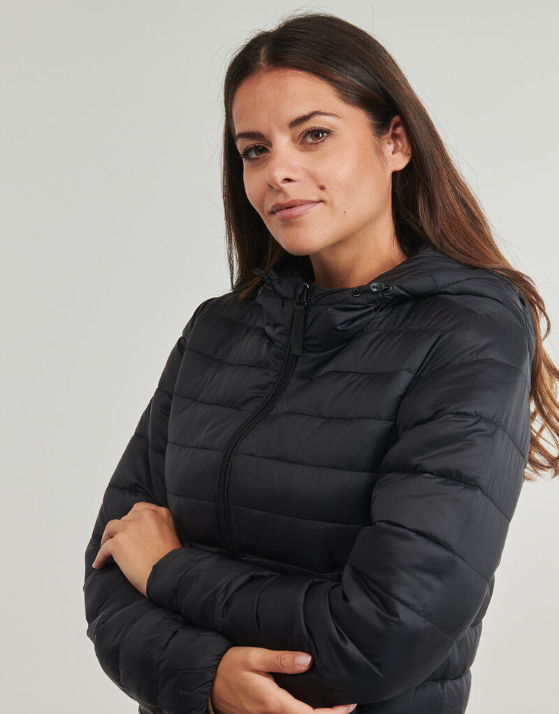 Daunenjacke Only ONLTAHIA LW QUILTED HOOD Schwarz Daunenjacken Frau - 5