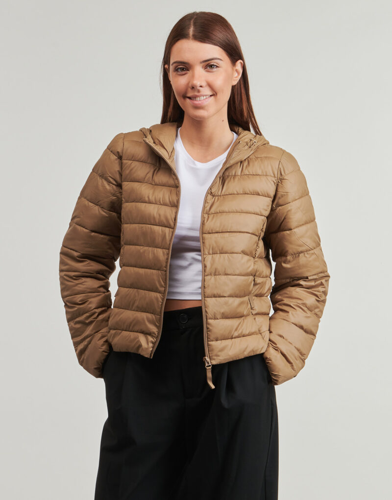 Duvet Only ONLTAHIA LW QUILTED HOOD Brown Women's Down Jackets - 2