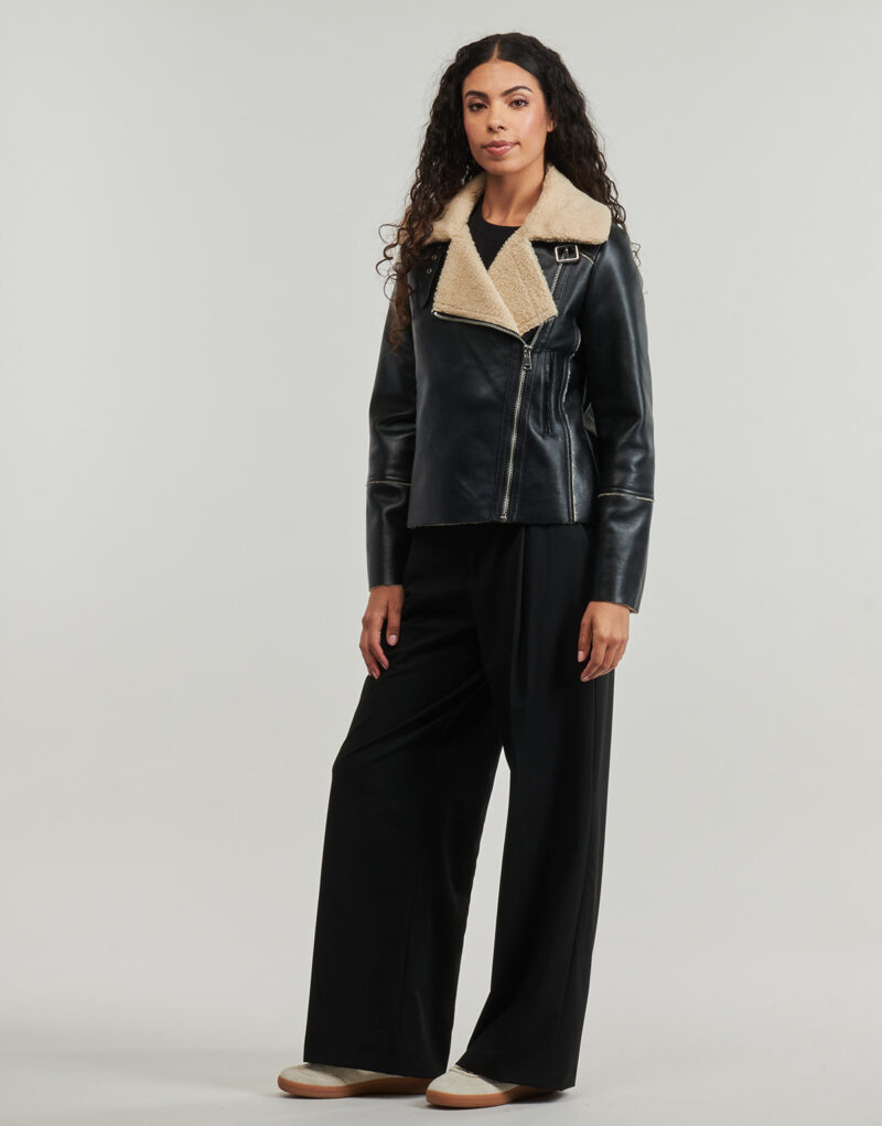 Giacca in pelle Only ONLDORA BONDED Nero Giacche in pelle Donna - 3