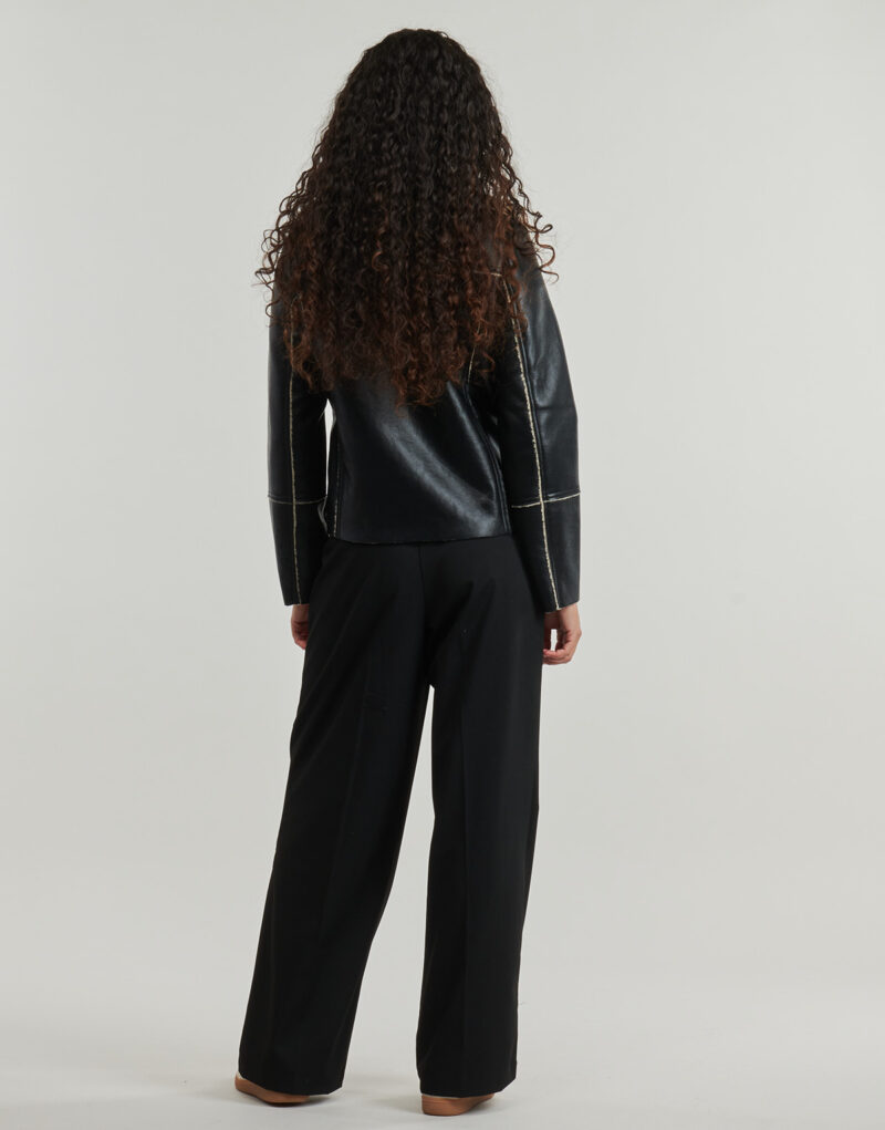 Giacca in pelle Only ONLDORA BONDED Nero Giacche in pelle Donna - 4
