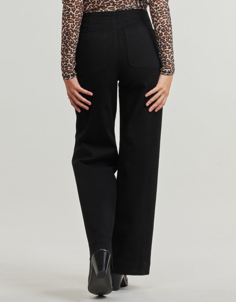 Jeans Flare Only ONLMADELINE HW WID POCKET Nero Jeans Flare Donna - 4