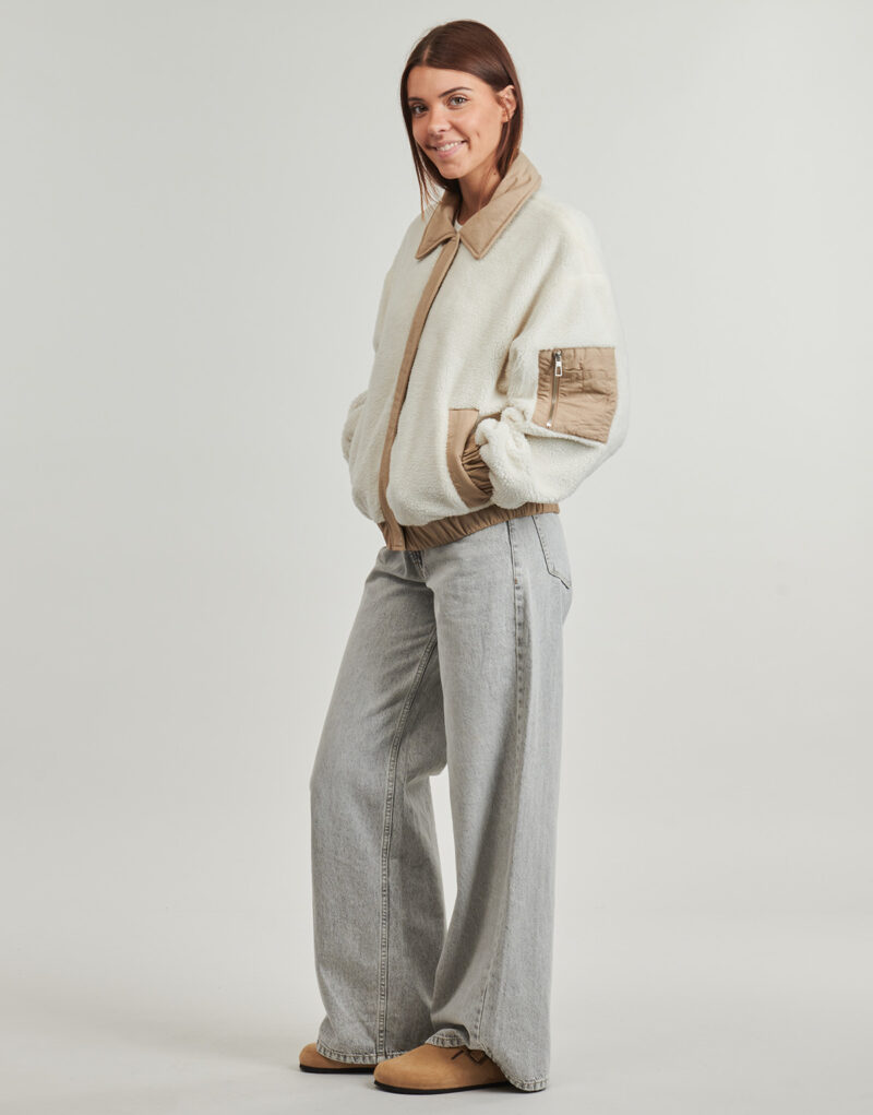 Giubbotto  Only  ONLSIENA TEDDY MIX JACKET  Beige -  Giubbotti Donna - 3