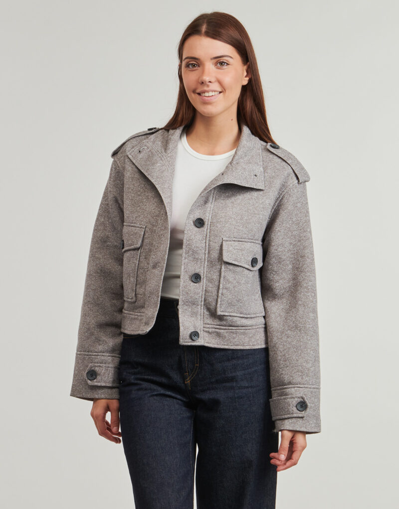 Mantella  Only  ONLSEDONA  Grigio -  Mantelle Donna - 2