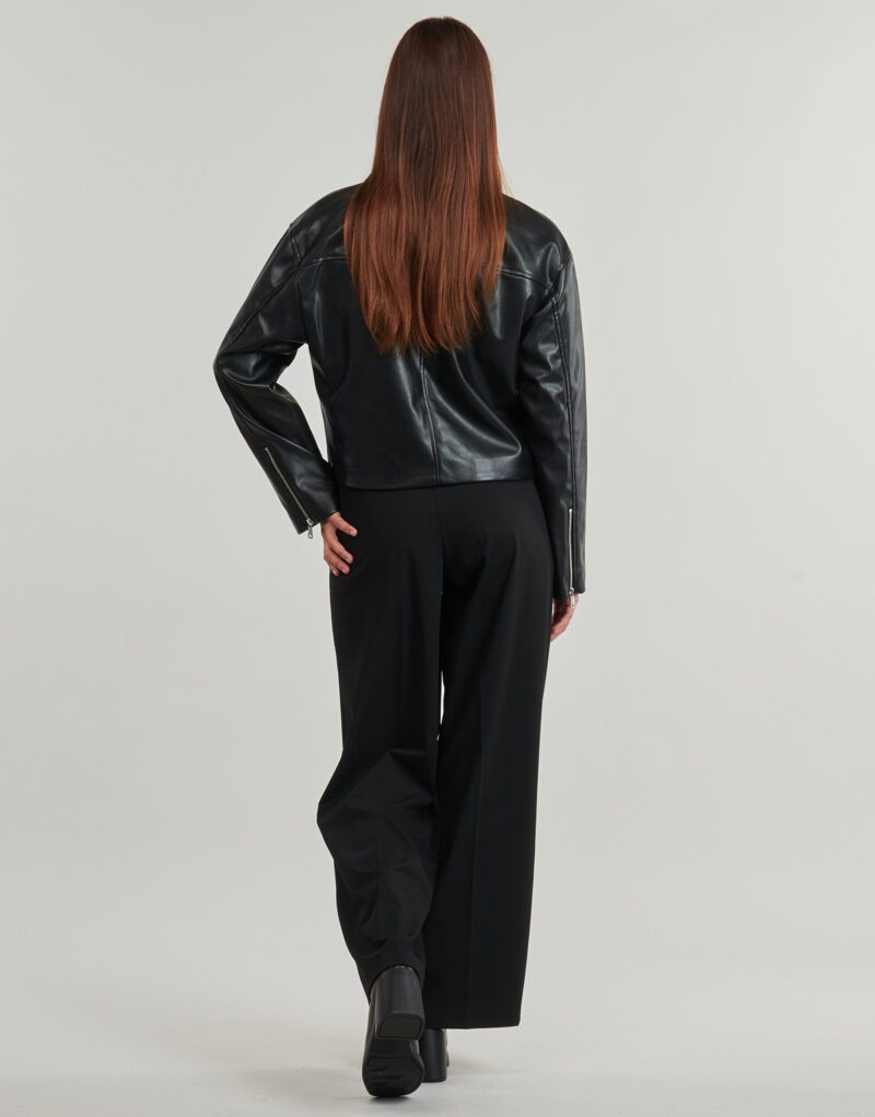 Giacca in pelle Only ONLNICKI FAUX LEATHER Nero Giacche in pelle Donna - 4