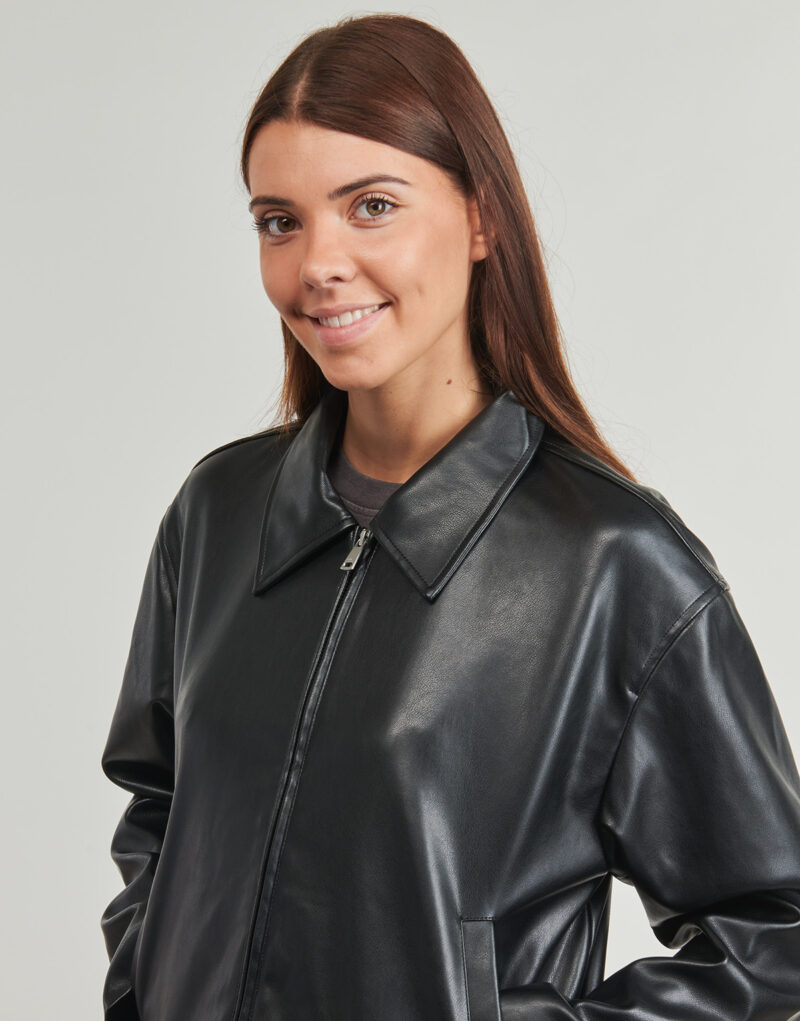 Giacca in pelle Only ONLNICKI FAUX LEATHER Nero Giacche in pelle Donna - 5