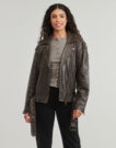 Giacca in pelle Only ONLCOLE FAUX LEATHER Marrone Giacche in pelle Donna - 2