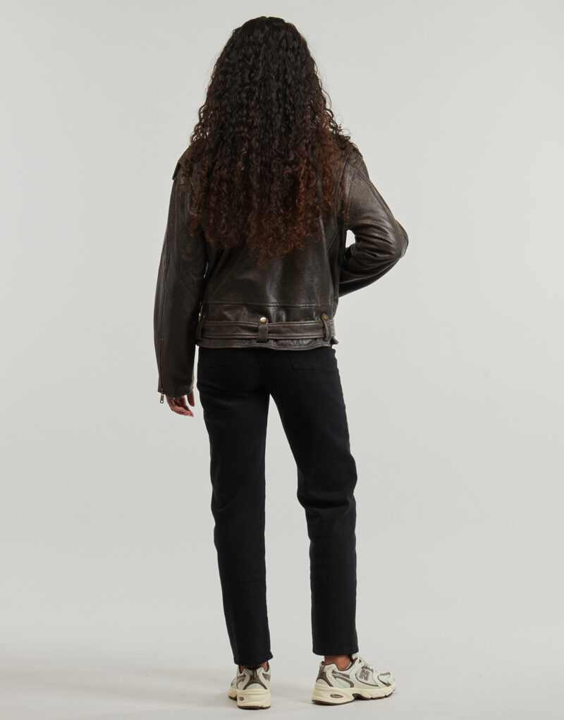Giacca in pelle Only ONLCOLE FAUX LEATHER Marrone Giacche in pelle Donna - 4