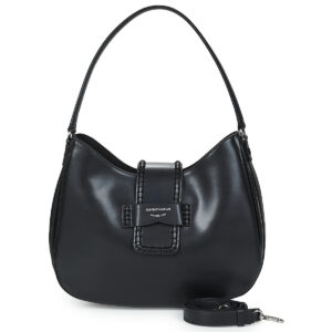 Emporio Armani HOBO M PLAIN LEATHER Nero Borse a spalla Donna