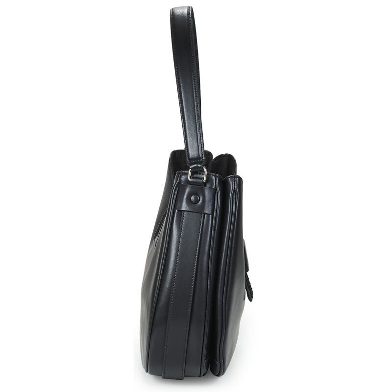 Emporio Armani HOBO M PLAIN LEATHER Nero Borse a spalla Donna - 3