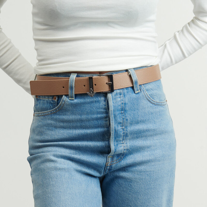 Cintura Emporio Armani TONGUE BELT EW002531 Beige Cinture Donna - 3