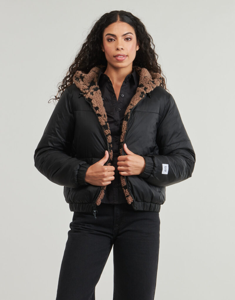Piumino Emporio Armani EA7 TRAIN GRAPHIC SERIES W REVERSIBLE JACKET MEDIUM PADDED - Marrone Piumini Donna - 5