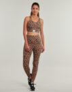 Collant  Emporio Armani EA7  TRAIN SPORTY 4EVER W LEGGINGS - TRAIN SPORTY 4EVER W LEGGINGS  Marrone -  Collant Donna - 2
