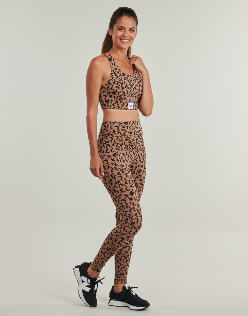 Collant  Emporio Armani EA7  TRAIN SPORTY 4EVER W LEGGINGS - TRAIN SPORTY 4EVER W LEGGINGS  Marrone -  Collant Donna - 3