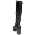 MTNG Botas negras de tac&oacute;n para mujer, talla 5 (50522)