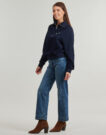 Felpe Tommy Hilfiger CLASSIC SCRIPT FLEECE HALF-ZIP Blu Felpe Donna - 3