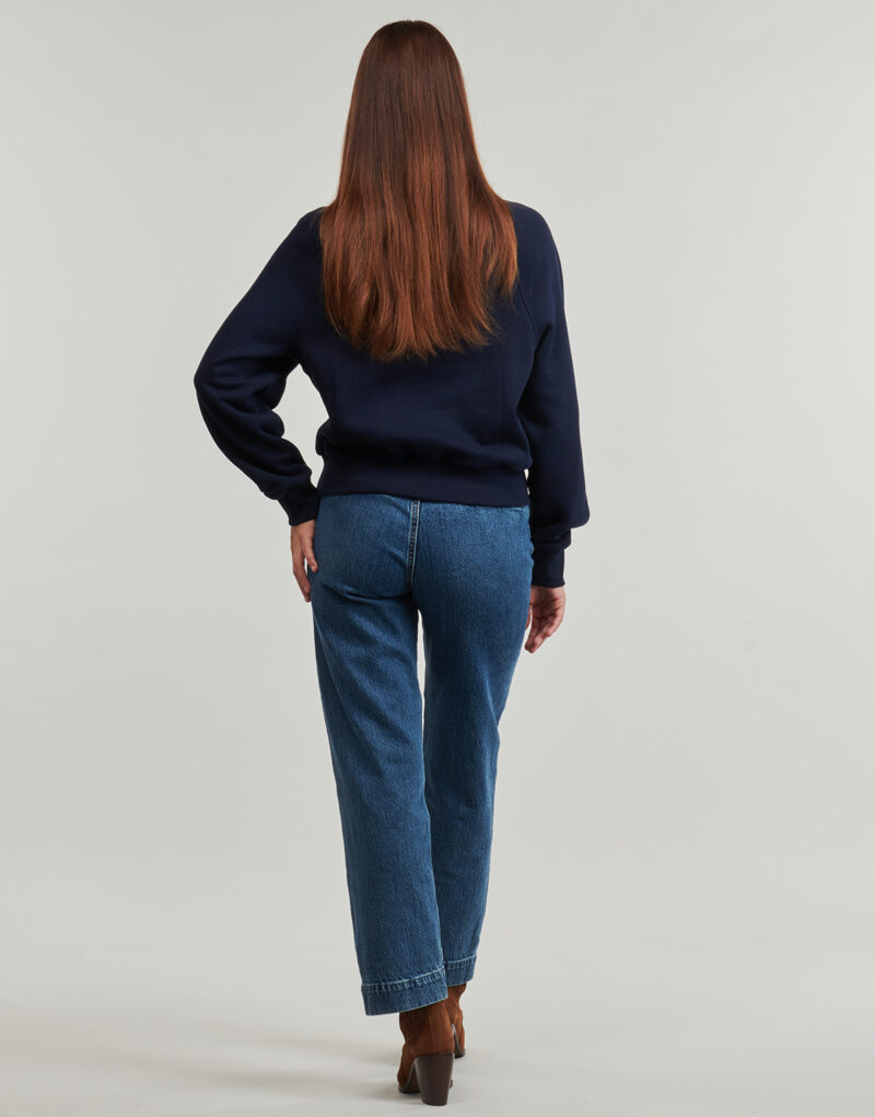 Felpe Tommy Hilfiger CLASSIC SCRIPT FLEECE HALF-ZIP Blu Felpe Donna - 4