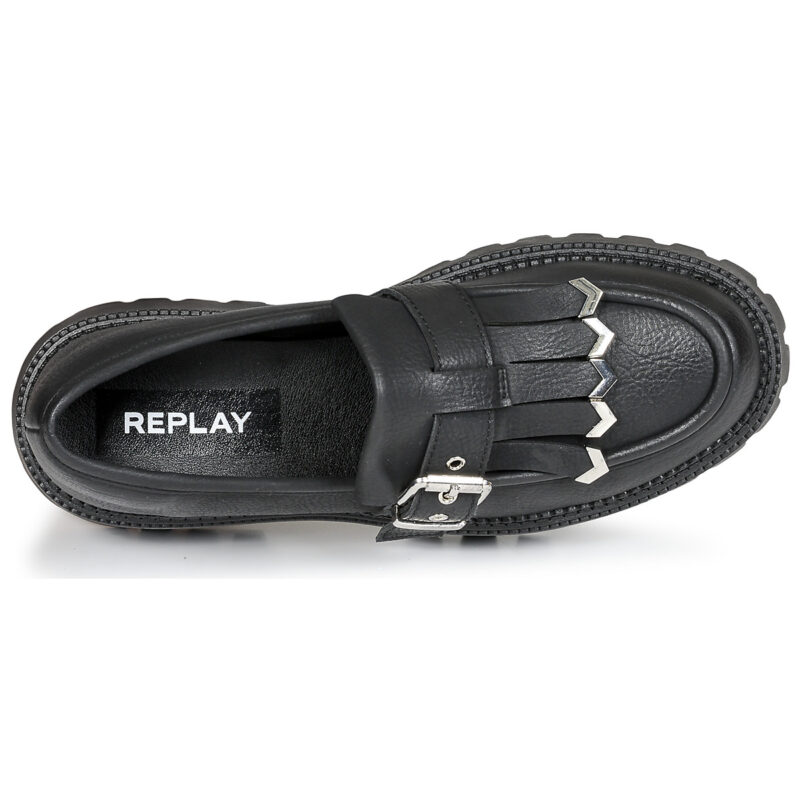 Replay  NUMB FRINGE  Nero -  Mocassini Donna - 6