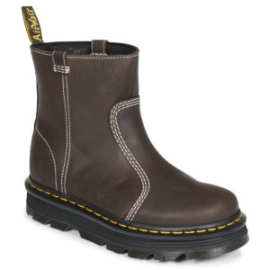 Dr. Martens  ZebZag Rigger Rigger Boot Dark Brown Wyoming  Marrone -  Stivaletti Donna