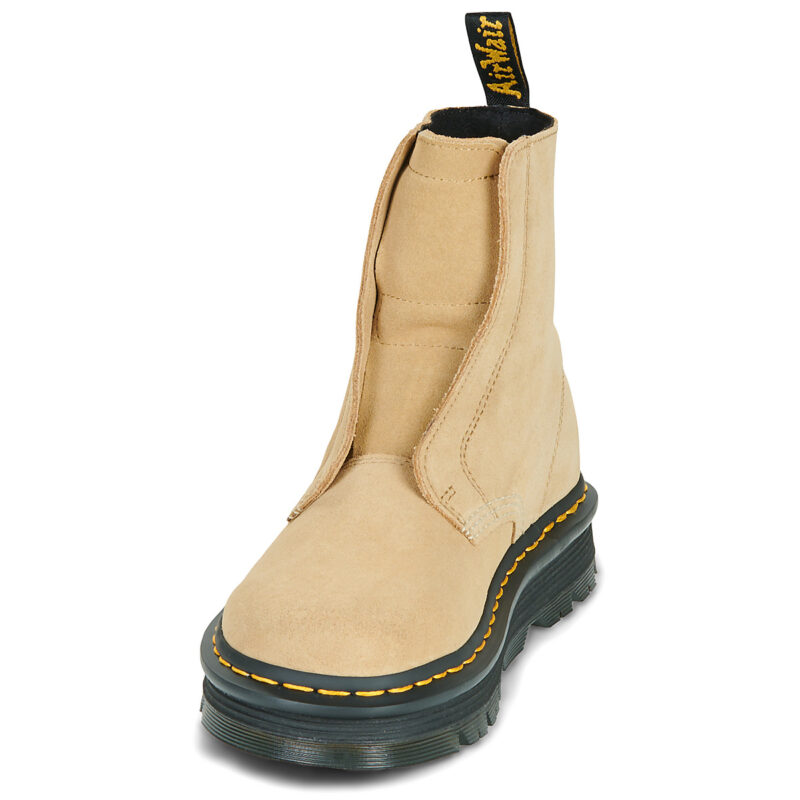 Dr. Martens ZebZag Lace Less Laceless Boot Savannah Tan EH Suede Beige Stivaletti Donna - 3