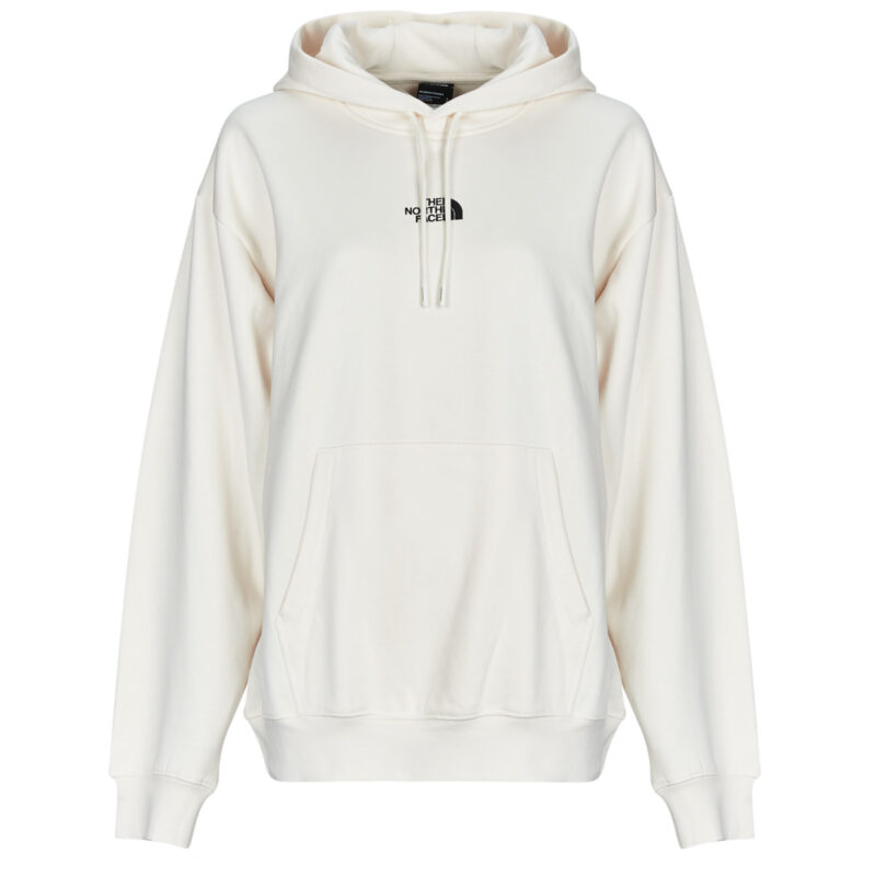 Sweat &agrave; capuche oversize The North Face W Essential blanc pour femme - Taille 1
