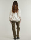 Sweat &agrave; capuche oversize The North Face W Essential blanc pour femme - Taille 4
