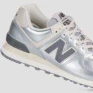 Baskets basses New Balance 574 argent&eacute;es pour femme - Pointure 4