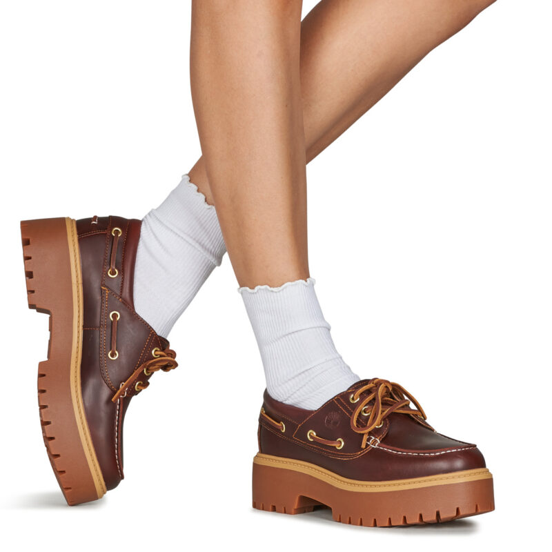 Timberland STONE STREET BOAT Marrone - Scarpe da barca Donna - 8