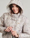 Vans MTE Hillgate AOP Cropped Puffer Jacket Beige Women's Down Jackets - 5