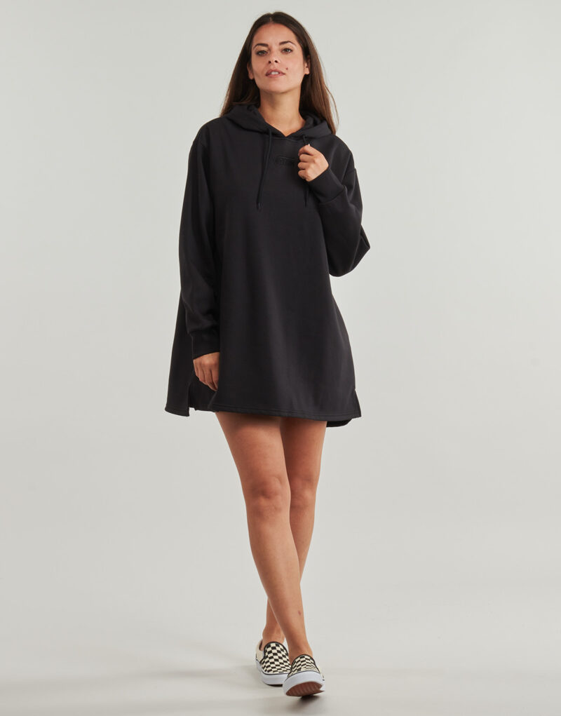 Kurzes Kleid Vans FLEECE DRESS Schwarz Kurze Kleider Damen - 2