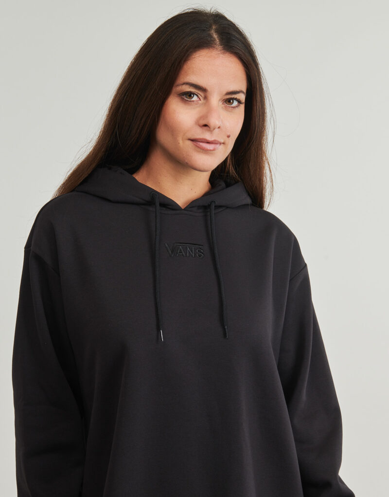 Kurzes Kleid Vans FLEECE DRESS Schwarz Kurze Kleider Damen - 5
