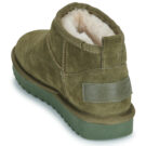 Colors of California SHORT SHEEPSKIN BOOT Kaki Stivaletti Donna - 5