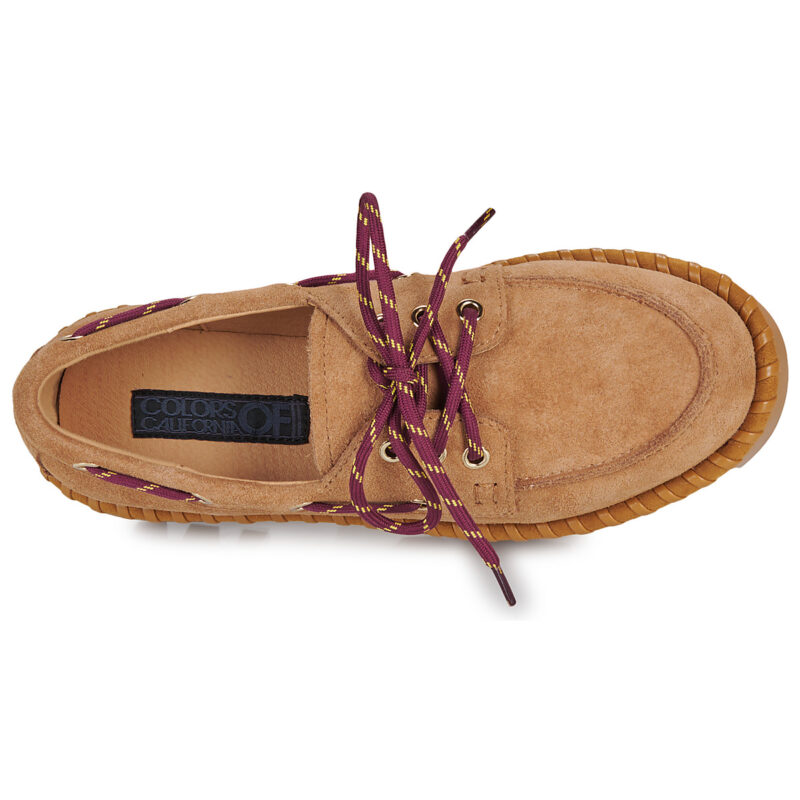 Colors of California BOAT SUEDE Marrone Mocassini Donna - 6