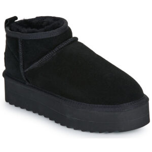 Colors of California  PLATFORM SHEEPSKIN BOOT  Nero -  Stivaletti Donna