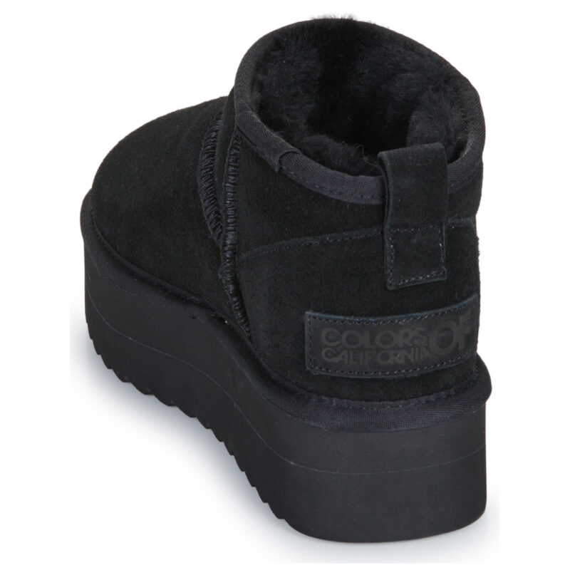 Colors of California PLATFORM SHEEPSKIN BOOT Nero Stivaletti Donna - 5